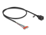 Delock 88005 Cable Rj45 Hembra A Terminal De Cable Cat.5e 50 Cm Negro