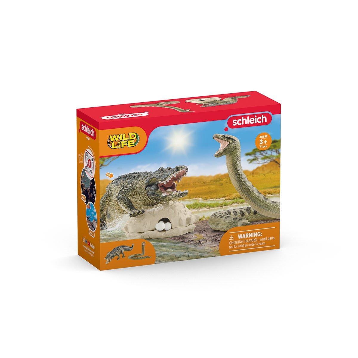 Figura  Schleich Peligro De Vida Salvaje En El Pantano 42559