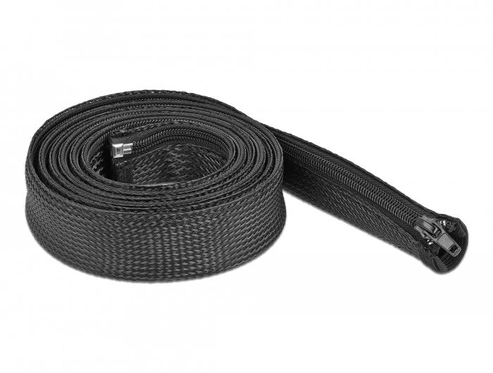 Manguera Trenzada Delock Con Cremallera  Resistente Al Calor 2mx30mm Negro