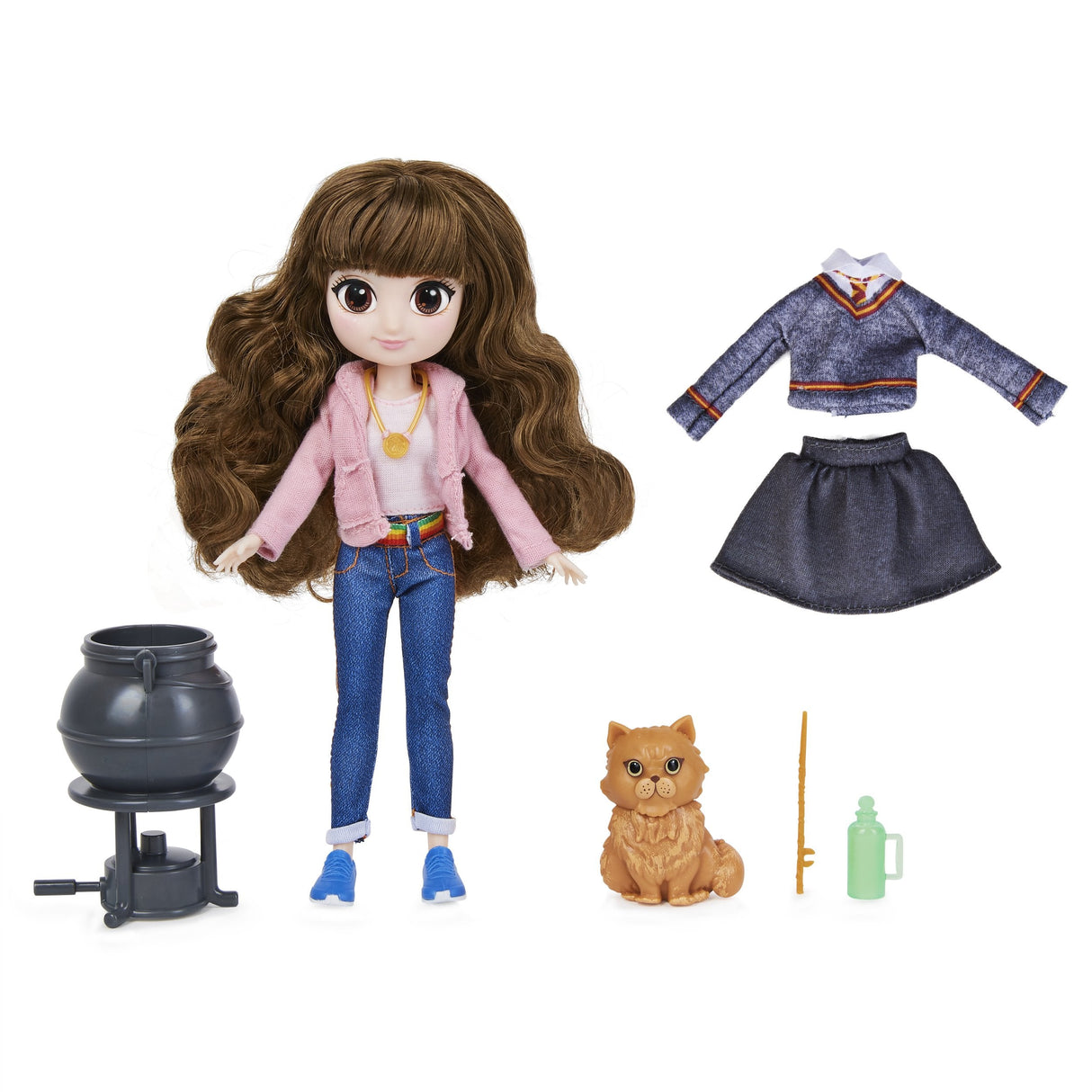 Spin Master Wizarding World Harry Potter - Juego De Regalo De Muñeca Brilliant Hermione Granger 6061849