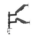 Aisens Soporte De Mesa Eco Contrapeso Giratorio E Inclinable Para Monitor/Tv 9kg (3 Pivotes, 2 Brazos) De 17-32, Negro