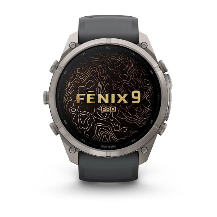 Garmin Fenix 9 Pro Titanio Con Correa De Silicona En Gris Smartwatch 51mm