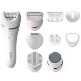 EAN 8710103935544 - Philips 8000 series BRE740/10 depiladora 32 pinzas Rosa, Blanco imagen 1