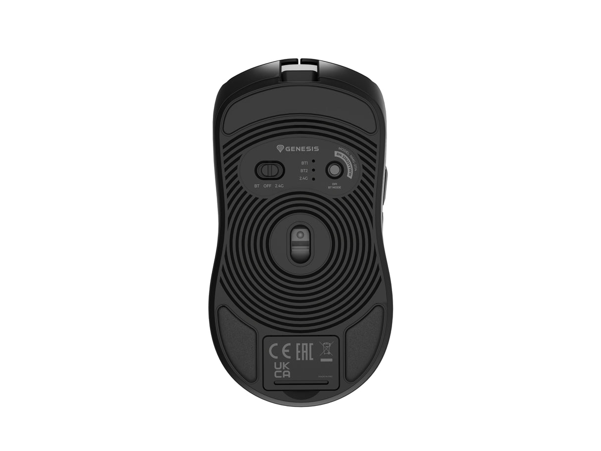 Raton Gaming Genesis Zircon 500 Inalambrico/Cable Sensor Pmw3325 10.000 Dpi Blk