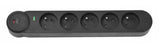EAN 5906721173007 - ART F2110 base múltiple 3 m 5 salidas AC Interior Negro imagen 13