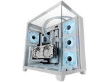 Caja Semitorre Atx Mc-3c Blanco Mars Gaming Bahías Int:2x3'5,2x2'5/ 1xusb3.0/2xusb2.0/ Audio In/Out/ Sistema De Gestión De Cableado Interno