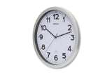 Jakob Maul Gmbh Maul Maulstep, Pared, Quarzuhr, Redondo, Plateado, Blanco, Plástico, Aa