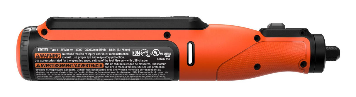 Multi-Herramienta Rotativa 7,2v Bcrt8ik-Xj Black+Decker
