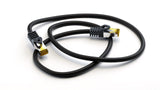 Cable De Red Cat6a S Ftp Pimf 1.0m 500 Mhz Con Cat 7 Negro