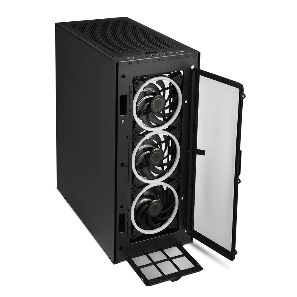 Caja Pc Sharkoon Rev300 2xusb3.0 Rgb Sin Fuente Negro