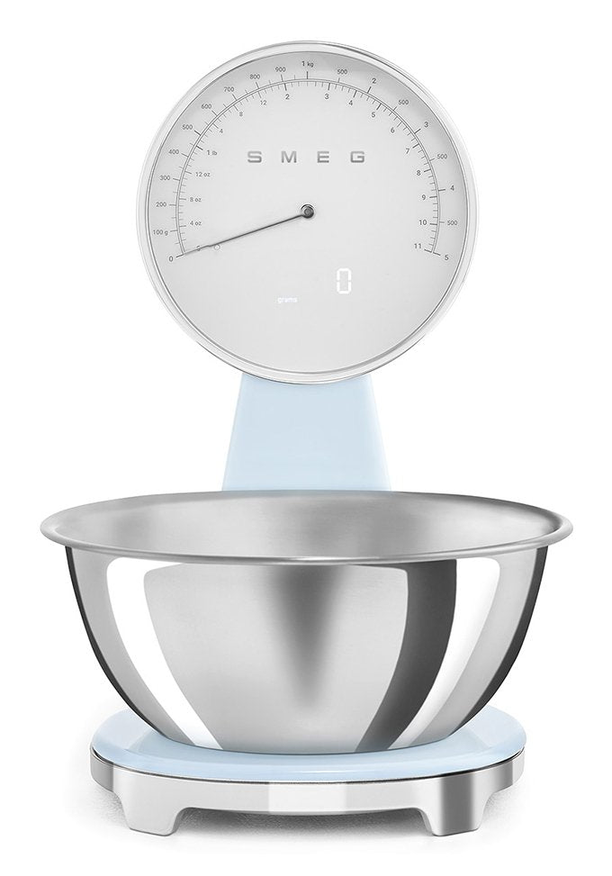 EAN 8017709344511 - Smeg KSF01PBWW báscula de cocina Azul, Cromo Encimera Báscula electrónica de cocina imagen 1