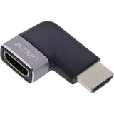 Inline® Hdmi Adapter, Hdmi A Plug / Socket, 90° Right, 8k Uhd