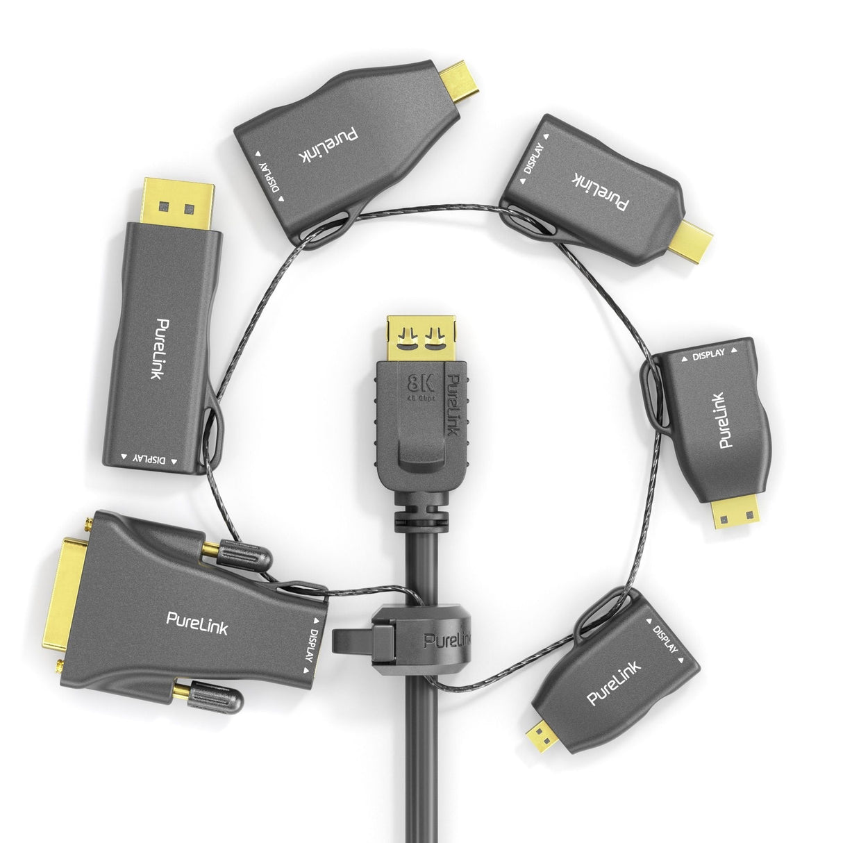 Purelink Multi Adaptador - 6x Hdmi - Minidp / Dp / Usb-C / Mini Hdmi / Micro Hdmi / Dvi