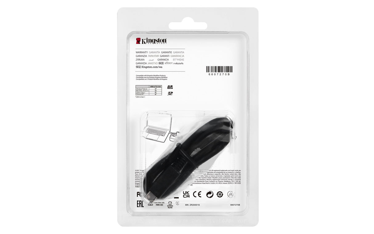 EAN 0740617307740 - Kingston Technology Workflow SD Reader Negro, Plata imagen 4