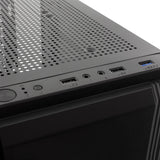 Caja  Atx Deep Gaming A230 Rgb 13 Modos  Usb 3.0 Negra Dg-Cha-A230-0