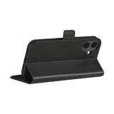 Dbramante1928 Copenhagen Funda Con Tapa Para Teléfono Móvil Cuero De Grano Entero Negro Para Apple Iphone 16 Plus
