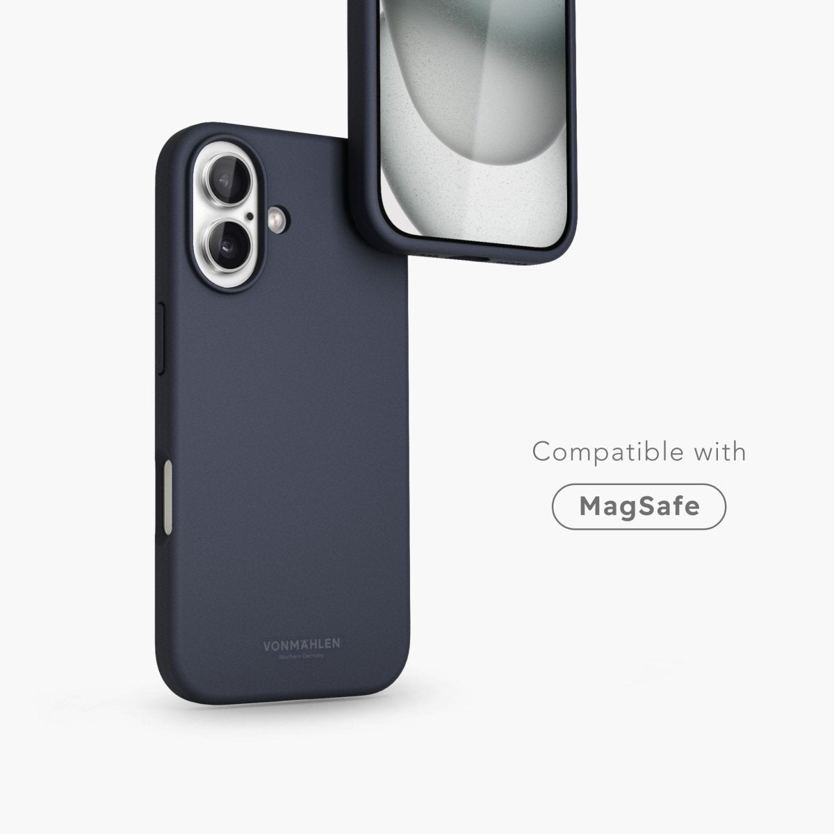 Vonmählen Soft Silicone Case Para Iphone 16 Azul Marino