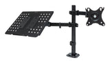Unykach Uk1420 Soporte De Mesa Con Brazo Articulado Para Monitor De 10"-32" + Soporte Para Portatil - Giratorio,