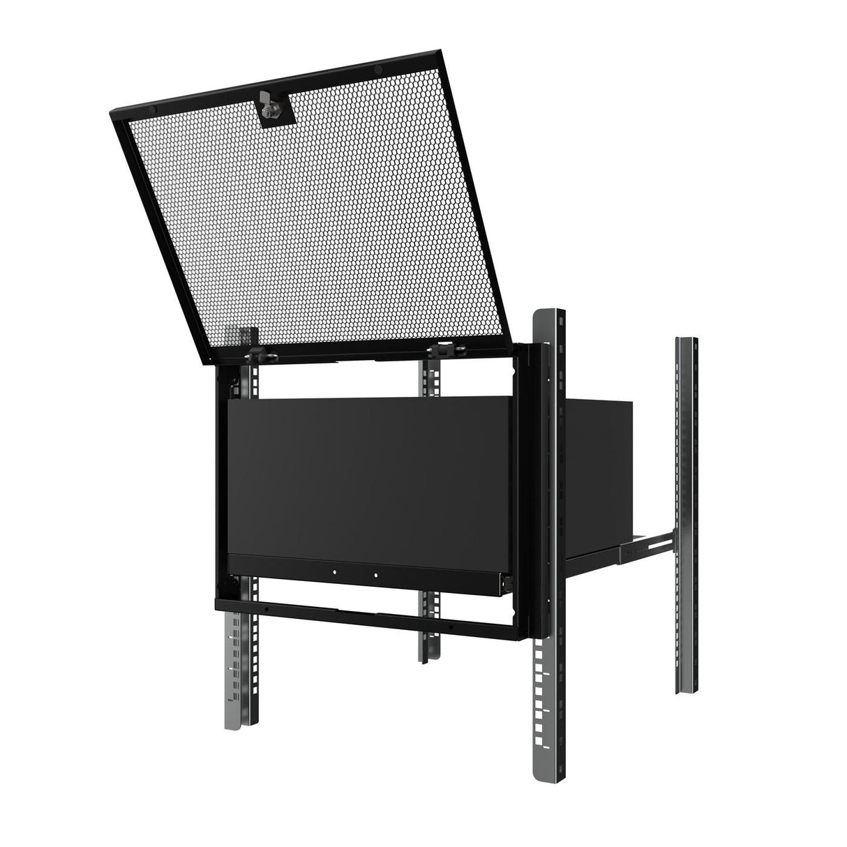 8u 19" Rack Mount, Security  Cover Panel