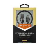 Canyon Cns-Usbc5dg Cable Usb 1 M Usb 2.0 Usb A Usb C Negro, Gris