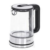 Tetera Mesko Home Ms 1301b Eléctrica 1,7 L 2200 W Negro, Acero Inoxidable, Transparente