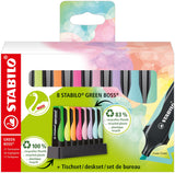 Stabilo Marcador Fluorescente Green Boss Estuche Expositor De 8 C/Surtidos
