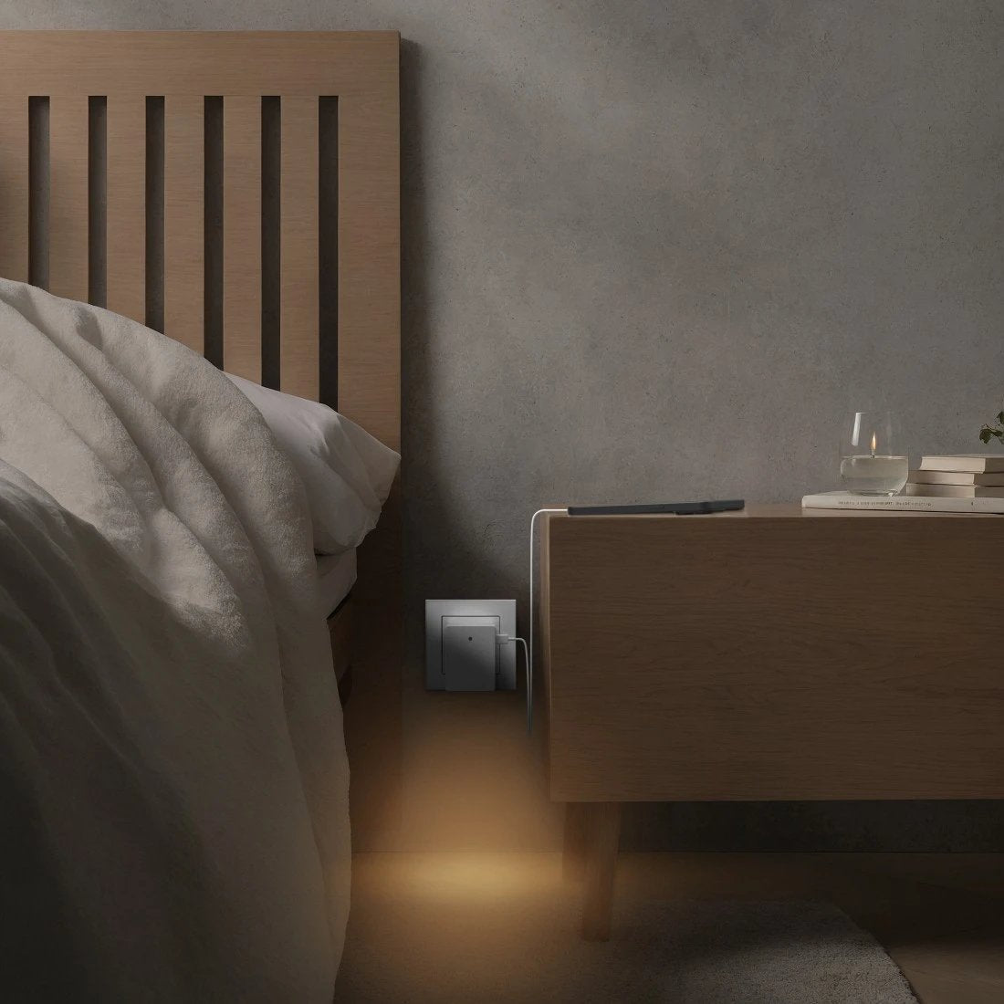 Lámpara Nocna Led Con Usb Sensor Zmierzchu