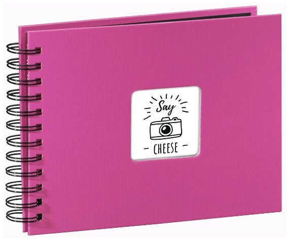 Hama  Fine Art  Spiral Pink 24x17 50 Black Pages 113674