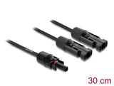 Delock Dl4 Solar Splitter Cable 2xst > 1xbu 30cm Negro