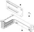 EAN 0889488433216 - Lenovo ThinkSystem SR550/SR590/SR650 x16/x8 PCIe FH Riser 1 Kit Kit de montaje imagen 1