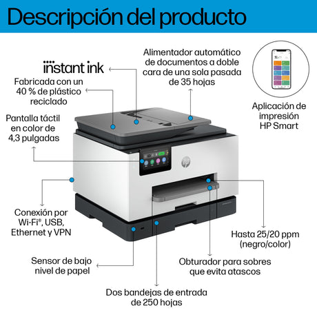 EAN 0196337284999 - HP OfficeJet Pro 9132e All-in-One Prntr Inyección de tinta térmica A4 4800 x 1200 DPI 25 ppm Wifi imagen 4