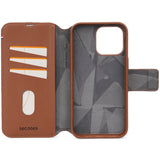 Decoded Leather Detachable Wallet For Iphone 15 Pro Tan