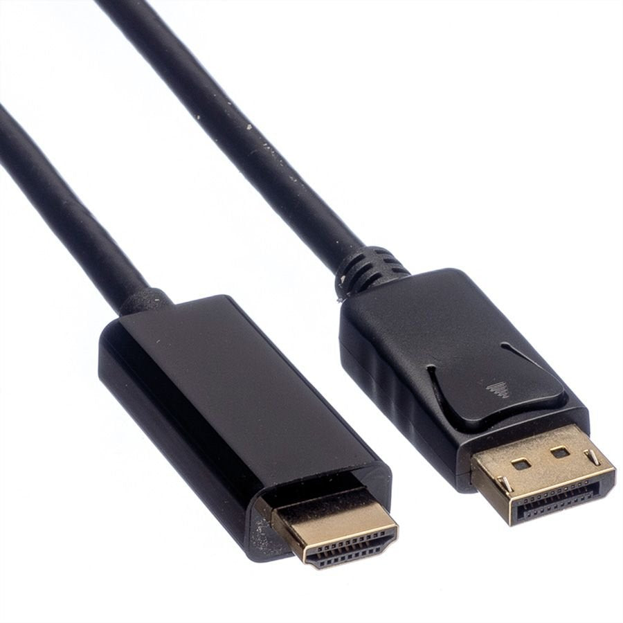 EAN 7611990145201 - ROLINE 11.04.5787 adaptador de cable de vídeo 3 m DisplayPort Negro imagen 3