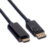 EAN 7611990145201 - ROLINE 11.04.5787 adaptador de cable de vídeo 3 m DisplayPort Negro imagen 3