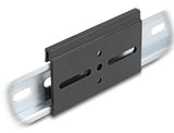 Aluminium Montageclip Für Hutschiene 80,0 X 47,8 Mm Schwarz