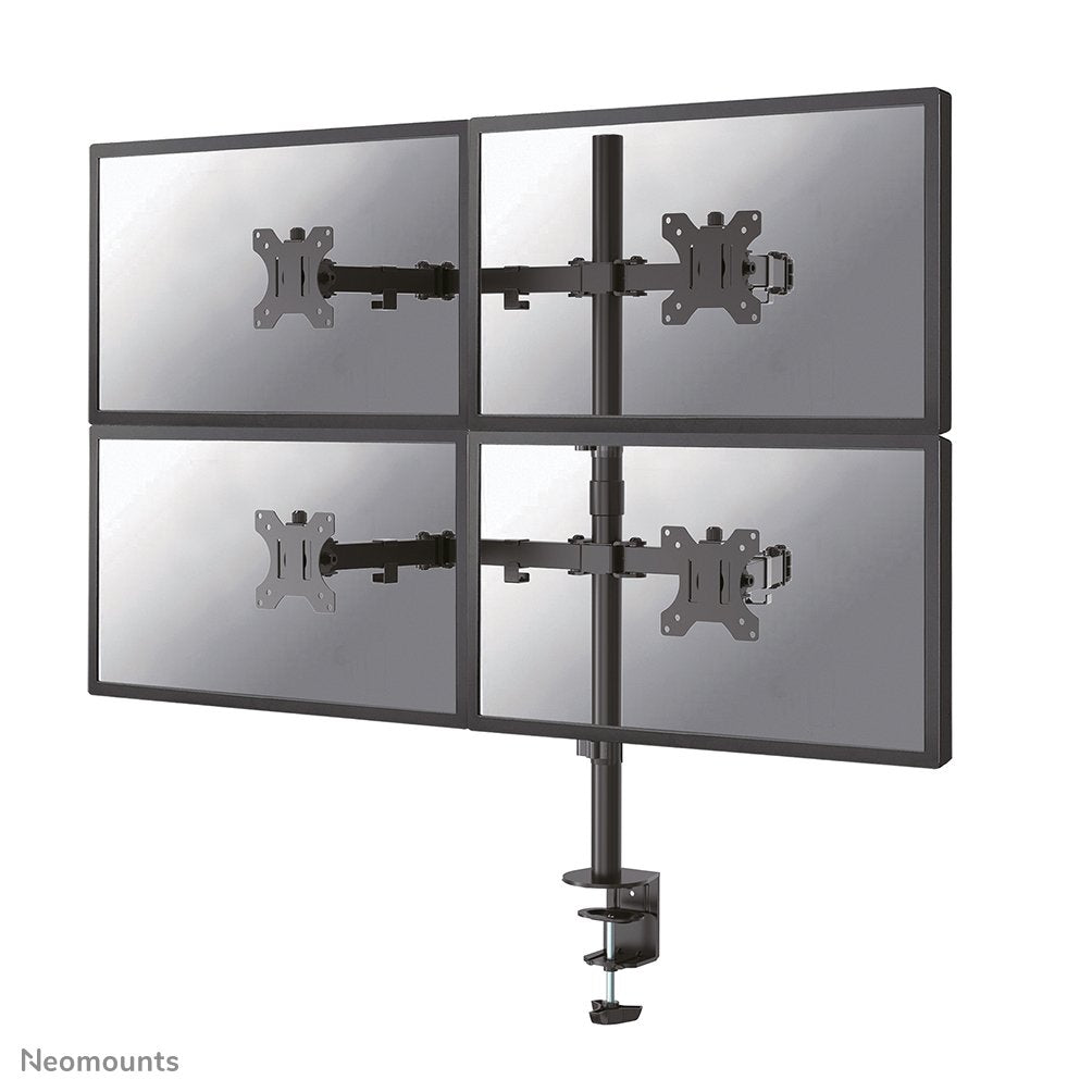 Neomounts By Newstar Soporte De Escritorio 4 Pantallas 100x100 Je 8kg 13-32'' Negro