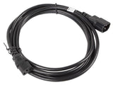 Lanberg Cable Alargador De Alimentacion 3 Metros  Ca-C13e-11cc-0030-Bk Conectores Iec320 C13 / Iec320 C14
