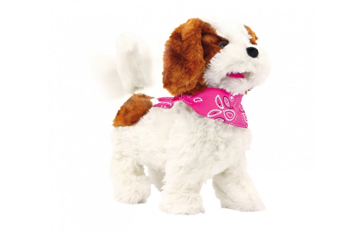Jamara Peluche Perro Lucky Rc Blanco Marrón 27mhz