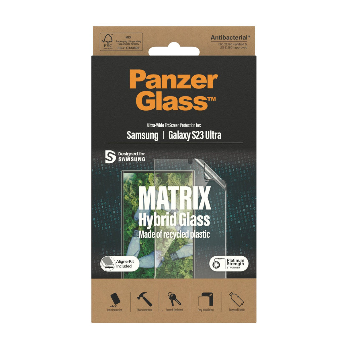 EAN 5711724073205 - PanzerGlass ® ECO MATRIX Screen Protector Samsung Galaxy S23 Ultra | Ultra-Wide Fit w. AlignerKit Protect imagen 3