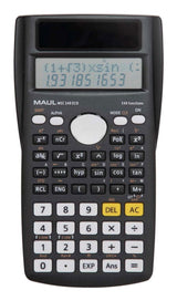 Maul Msc 240 Eco Calculadora De Escritorio Solar, Calculadora Científica Con Pantalla De Dos Líneas, 80% Plástico Reciclado, Negro, 16,1 X 8,5 X 2,1 Cm Para Oficina, Taller, Escuela