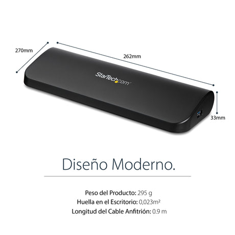 EAN 0065030851299 - StarTech.com USB3SDOCKHDV base para portátil y replicador de puertos Alámbrico USB 3.2 Gen 1 (3.1 Gen 1)  imagen 10