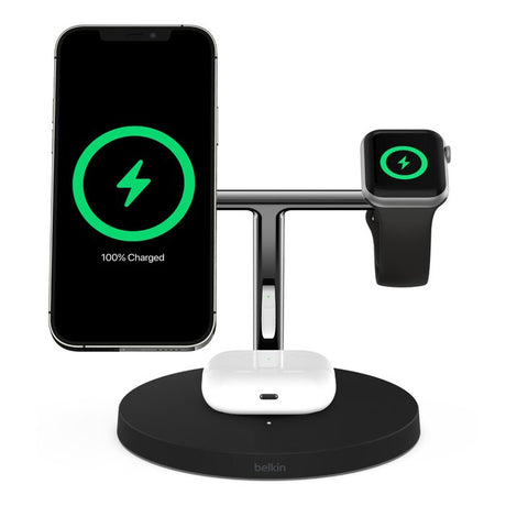 EAN 745883819324 - Belkin BoostCharge Pro Auriculares, Smartphone, Reloj inteligente Negro USB Cargador inalámbrico Interior imagen 6