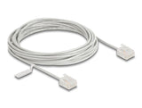 Delock Rj45 Cable De Red Cat.6 Utp Ultra Slim 5 M Gris Con Kurzen Machon