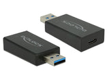 Delock Adaptador Usb 3.1 Gen 2 Typ-A Macho > Usb Tipo-C Hembra Activo Negro