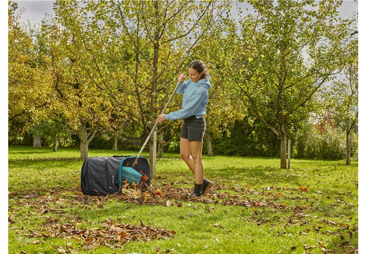 Bolsa Para Residuos De Jardín Gardena Popup Rectangular, Talla M Negro/Turquesa, 127 Litros 11715-20