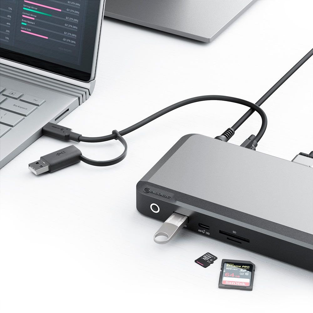 EAN 9350784023827 - ALOGIC DX3 Alámbrico USB 3.2 Gen 1 (3.1 Gen 1) Type-C Negro, Gris imagen 2
