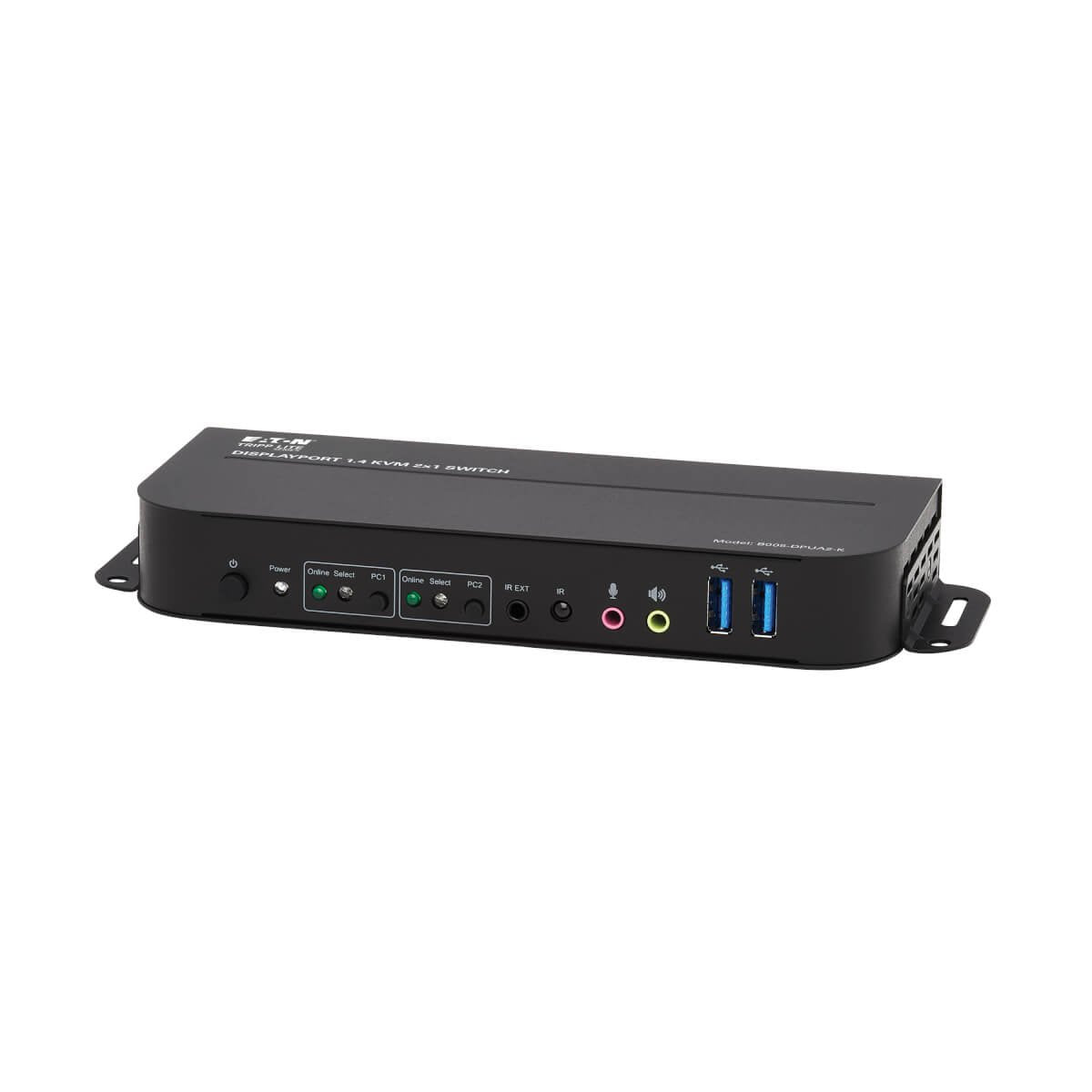 Eaton 2-Port Displayport Usb Kvm Switch - 4k 60 Hz,Hdr,Hdcp