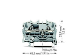 Wago 2002-1201 2-Borne De Paso Para Conductores ,2,5mm,Fr Aplicaciones Ex E Ii Geeignet