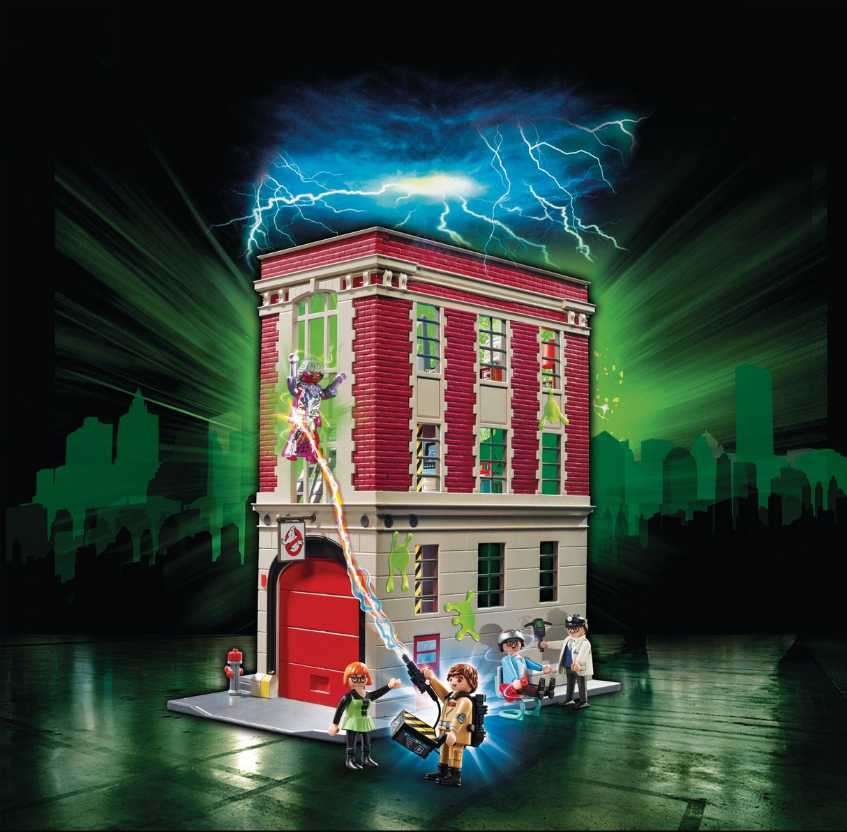 Playmobil Cazafantasmas Cuartel Del Parque De Bomberos Ghostbuster