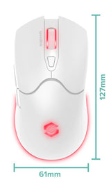 Speedlink Sl-680102-Wt Ratón Juego Mano Derecha Rf Wireless + Usb Type-A Óptico 4800 Dpi
